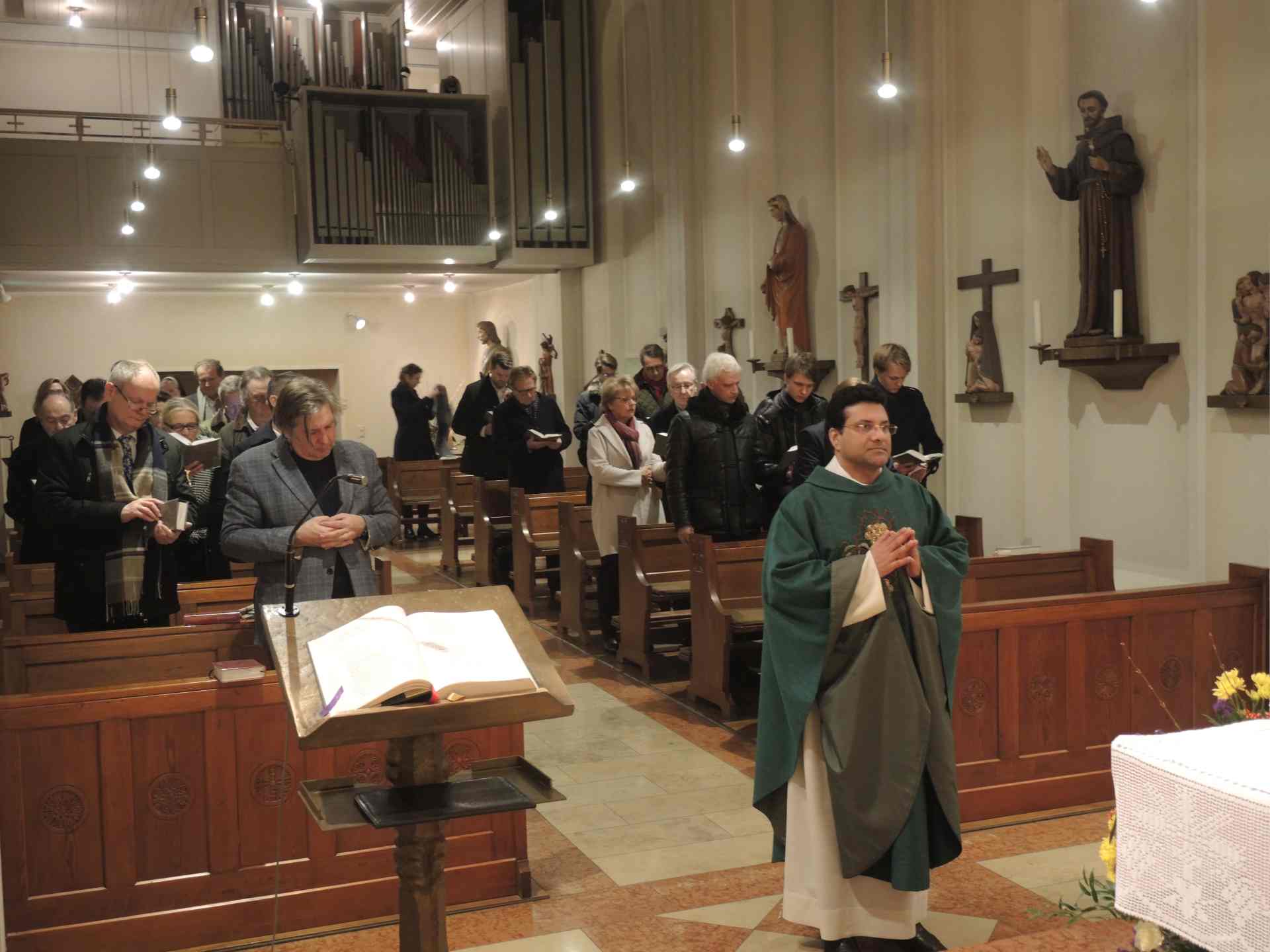 27-01-2020 Heilige Messe in der Kapelle des Franziskus-Krankenhauses (Foto: Norman Gebauer)